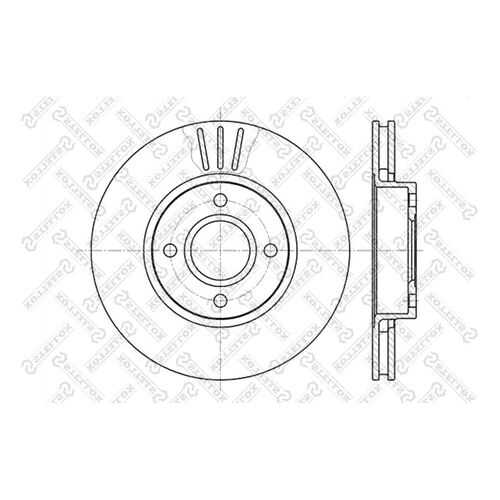 Тормозной диск Stellox 6020-2542V-SX в Колеса даром