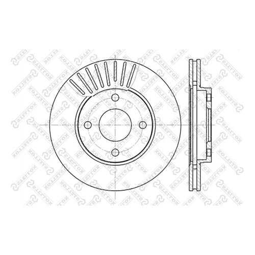 Тормозной диск Stellox 6020-2549V-SX в Колеса даром