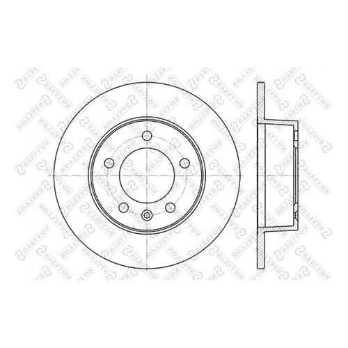 Тормозной диск Stellox 6020-3643-SX в Колеса даром