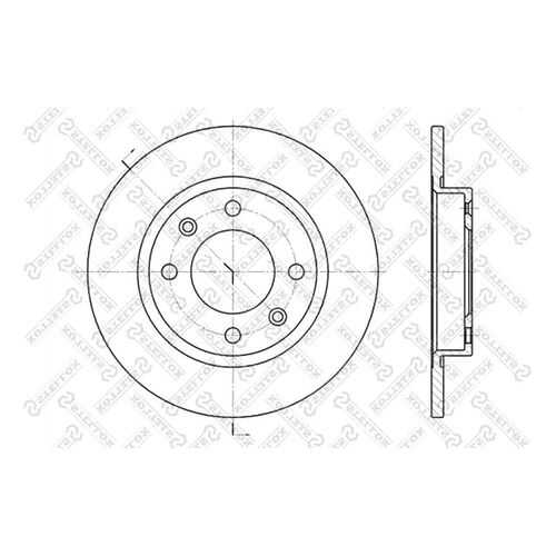 Тормозной диск Stellox 6020-3716-SX в Колеса даром