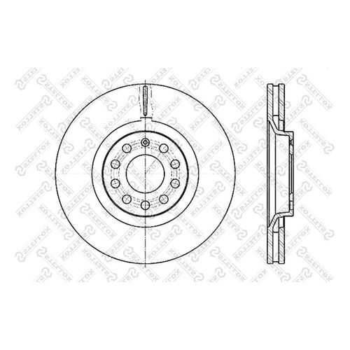 Тормозной диск Stellox 6020-47107V-SX в Колеса даром
