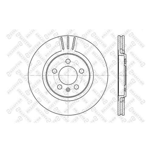 Тормозной диск Stellox 6020-4735V-SX в Колеса даром