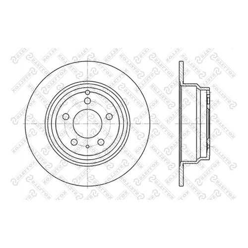 Тормозной диск Stellox 6020-4833-SX в Колеса даром