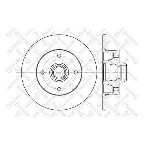 Тормозной диск Stellox 6020-9935-SX в Колеса даром