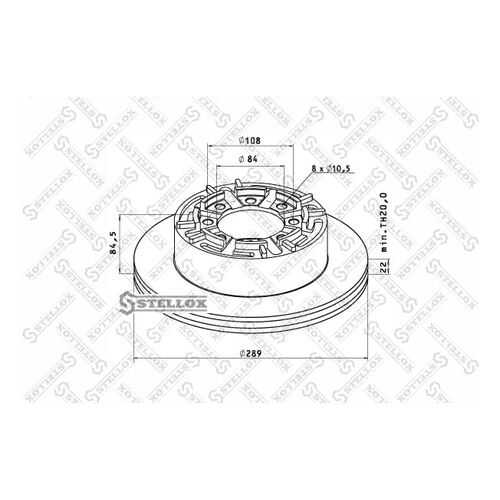 Тормозной диск Stellox 85-00737-SX в Колеса даром