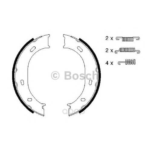 Тормозные колодки барабанные Bosch 986487610 в Колеса даром