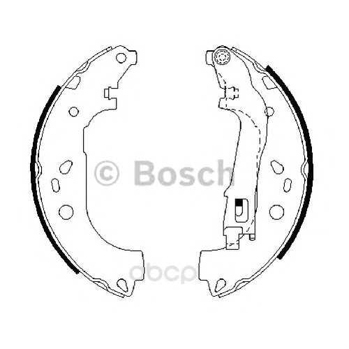 Тормозные колодки барабанные fiat doblo all 02 Bosch 0986487717 Bosch 986487717 в Колеса даром