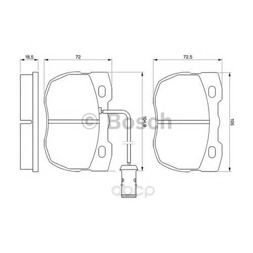 Тормозные колодки дисковые Bosch 0986424287 в Колеса даром