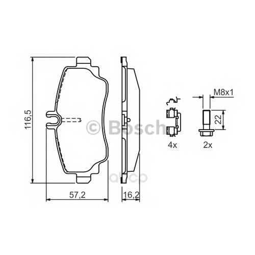 Тормозные колодки дисковые Bosch 0986424470 в Колеса даром