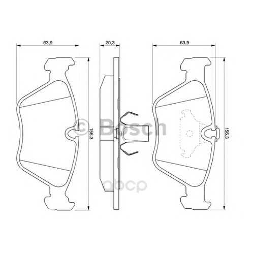 Тормозные колодки дисковые Bosch 0986424485 в Колеса даром