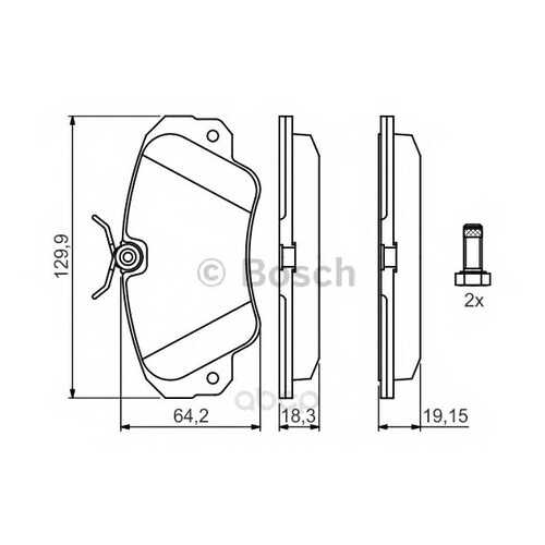 Тормозные колодки дисковые Bosch 0986460939 в Колеса даром