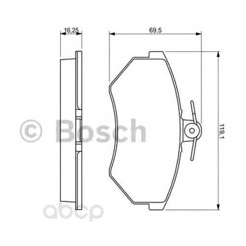 Тормозные колодки дисковые Bosch 0986460943 в Колеса даром