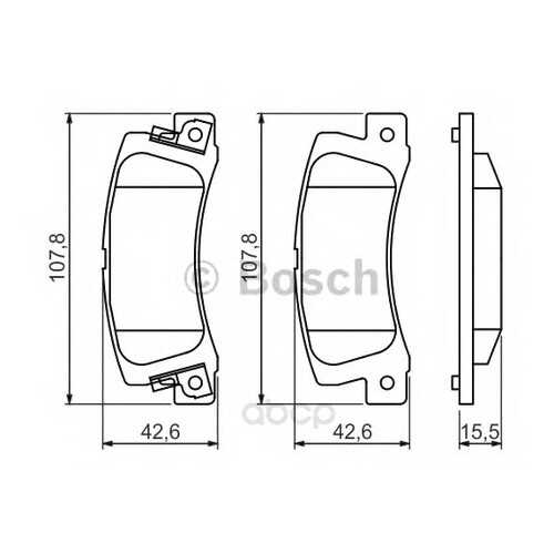 Тормозные колодки дисковые Bosch 0986461136 в Колеса даром