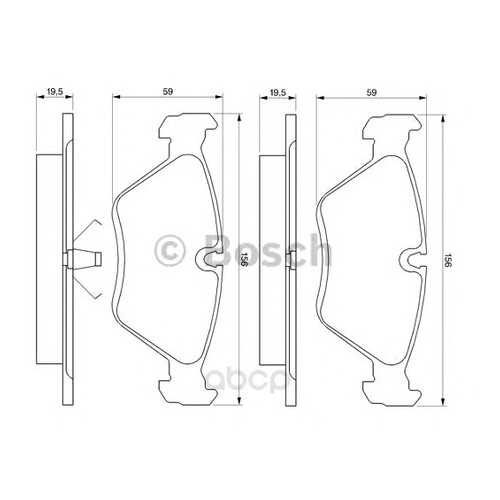 Тормозные колодки дисковые Bosch 0986461752 в Колеса даром