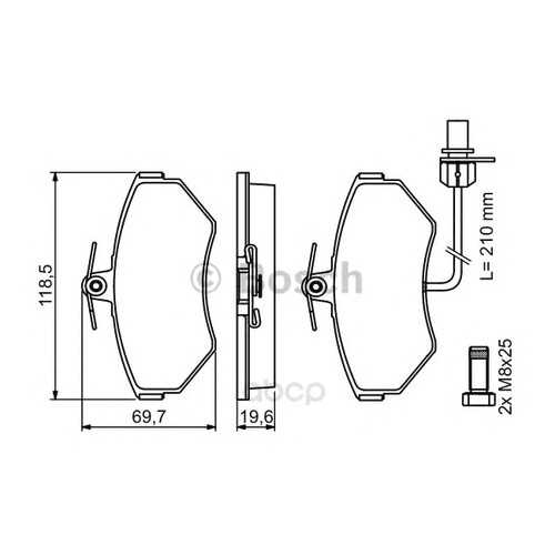 Тормозные колодки дисковые Bosch 0986494042 в Колеса даром