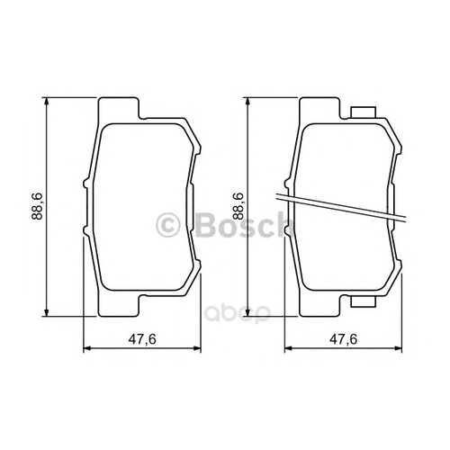 Тормозные колодки дисковые Bosch 0986494233 в Колеса даром