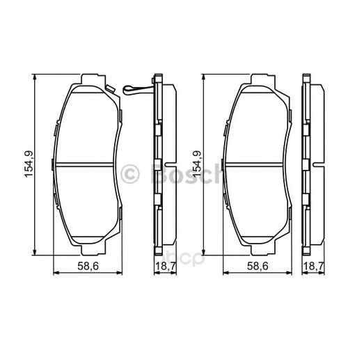 Тормозные колодки дисковые Bosch 0986494308 в Колеса даром