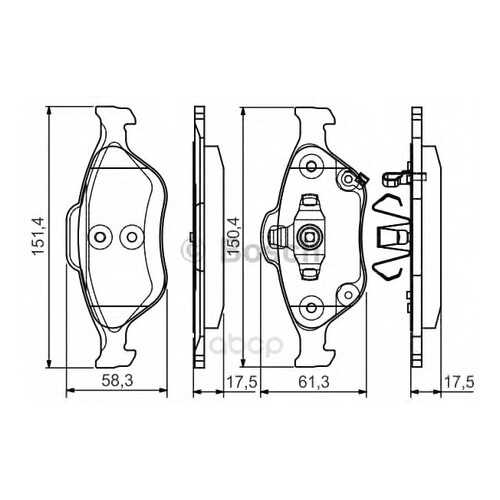 Тормозные колодки дисковые Bosch 0986495093 в Колеса даром