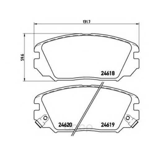 Тормозные колодки дисковые brembo P30031 в Колеса даром