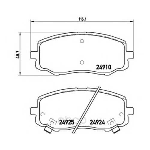 Тормозные колодки дисковые brembo P30045 в Колеса даром