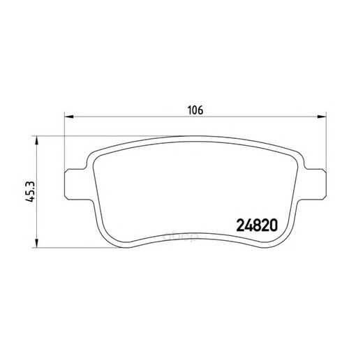 Тормозные колодки дисковые brembo P68054 в Колеса даром