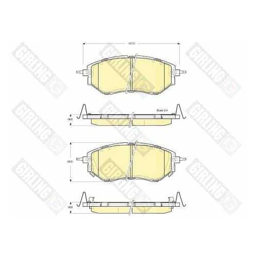 Тормозные колодки дисковые GIRLING 6133729 в Колеса даром