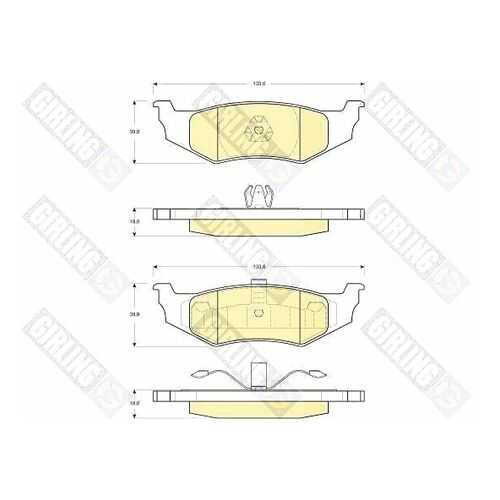 Тормозные колодки дисковые GIRLING 6141195 в Колеса даром
