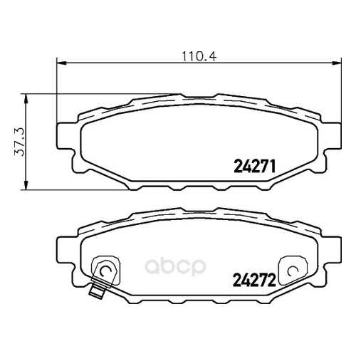 Тормозные колодки дисковые HELLA 8DB355028341 в Колеса даром