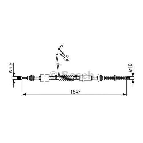 Трос cтояночного тормоза Bosch 1987477174 в Колеса даром