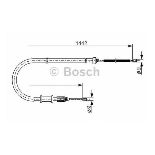 Трос cтояночного тормоза Bosch 1987477635 в Колеса даром