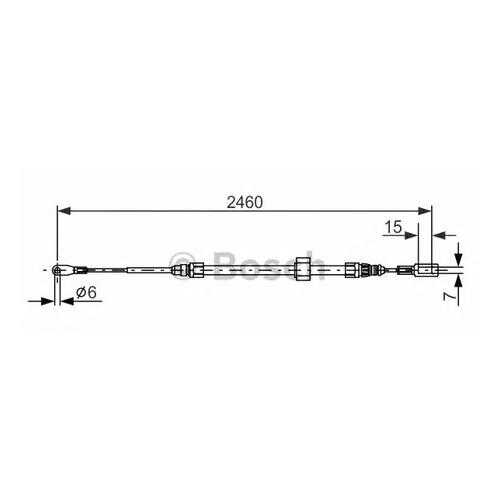 Трос cтояночного тормоза Bosch 1987477855 в Колеса даром