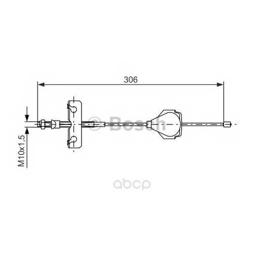 Трос cтояночного тормоза Bosch 1987477990 в Колеса даром