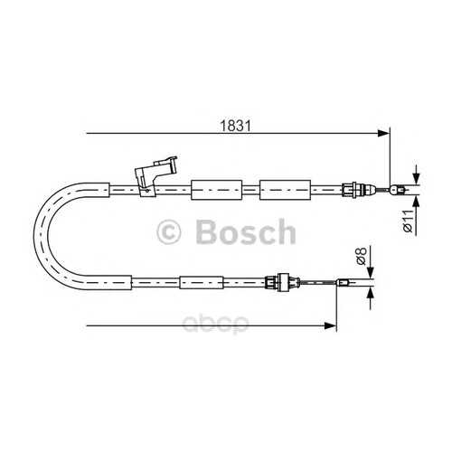 Трос cтояночного тормоза Bosch 1987482058 в Колеса даром