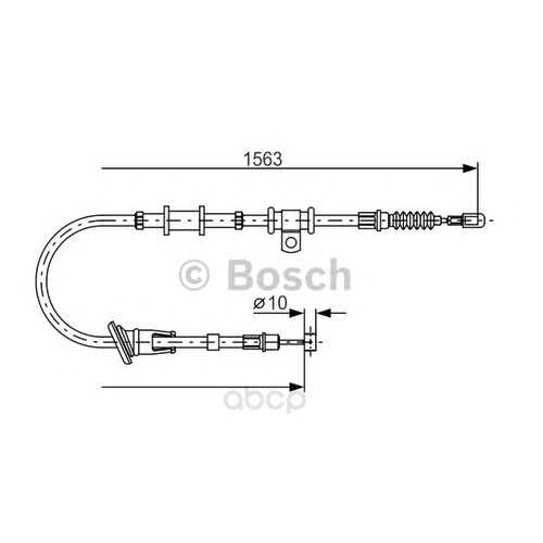 Трос cтояночного тормоза Bosch 1987482064 левый в Колеса даром