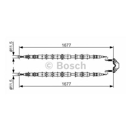 Трос cтояночного тормоза Bosch 1987482141 в Колеса даром