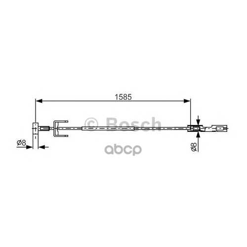 Трос cтояночного тормоза Bosch 1987482145 в Колеса даром