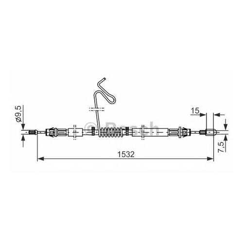 Трос cтояночного тормоза Bosch 1987482277 в Колеса даром