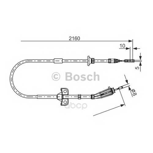 Трос cтояночного тормоза Bosch 1987482284 левый в Колеса даром