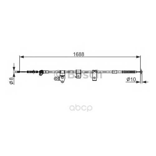 Трос cтояночного тормоза Bosch 1987482306 правый в Колеса даром