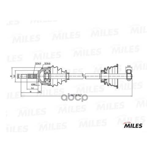 Привод в сборе Miles GC01115 в Колеса даром