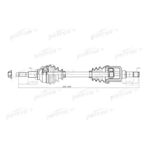 Приводной вал PATRON PDS2041 в Колеса даром