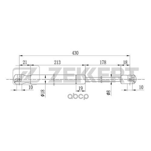 Амортизатор Багажника/капота Zekkert GF1344 в Колеса даром