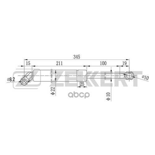 Амортизатор Багажника/капота Zekkert GF1424 в Колеса даром