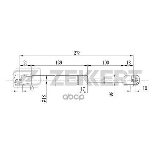 Амортизатор Багажника/капота Zekkert GF1500 в Колеса даром