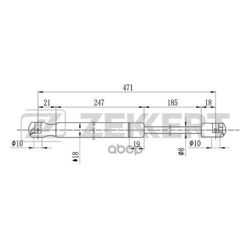 Амортизатор Багажника/капота Zekkert GF2093 в Колеса даром