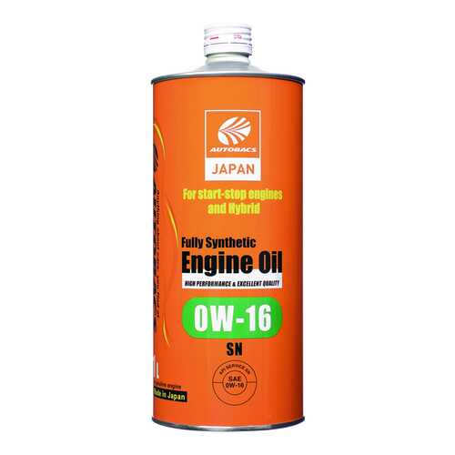 Моторное масло AUTOBACS ENGINE OIL FS 0W16 SN (1л) в Колеса даром