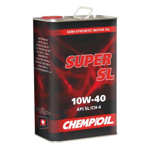 Моторное масло Chempioil Super SL 10W-40 4л metal в Колеса даром