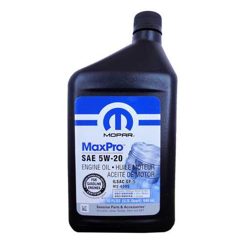 Моторное масло MOPAR MaxPro SAE 5W-20 (0,946л) CHRYSLER арт. 68218890AC в Колеса даром