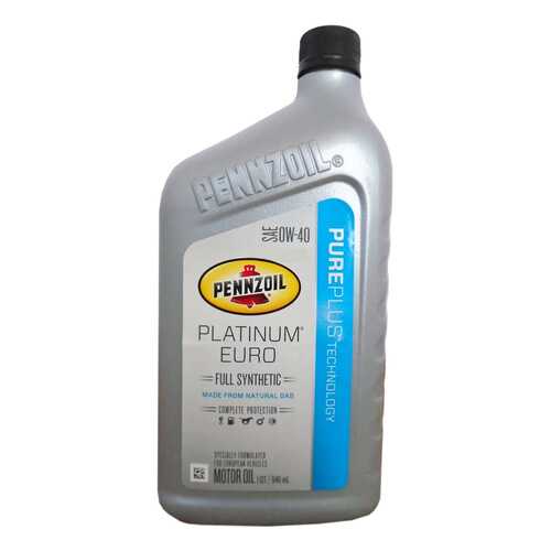 Моторное масло Pennzoil Platinum Euro 0w-40 0,946л в Колеса даром