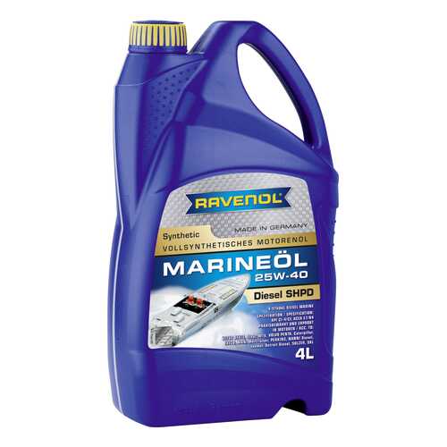 Моторное масло Ravenol Marineoil SHPD 25W-40 4л в Колеса даром